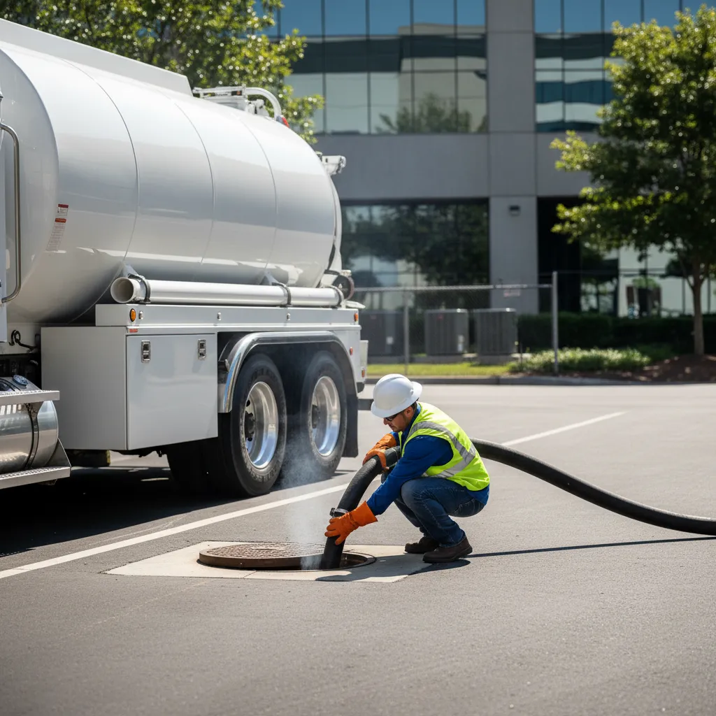 commercial septic pumping square