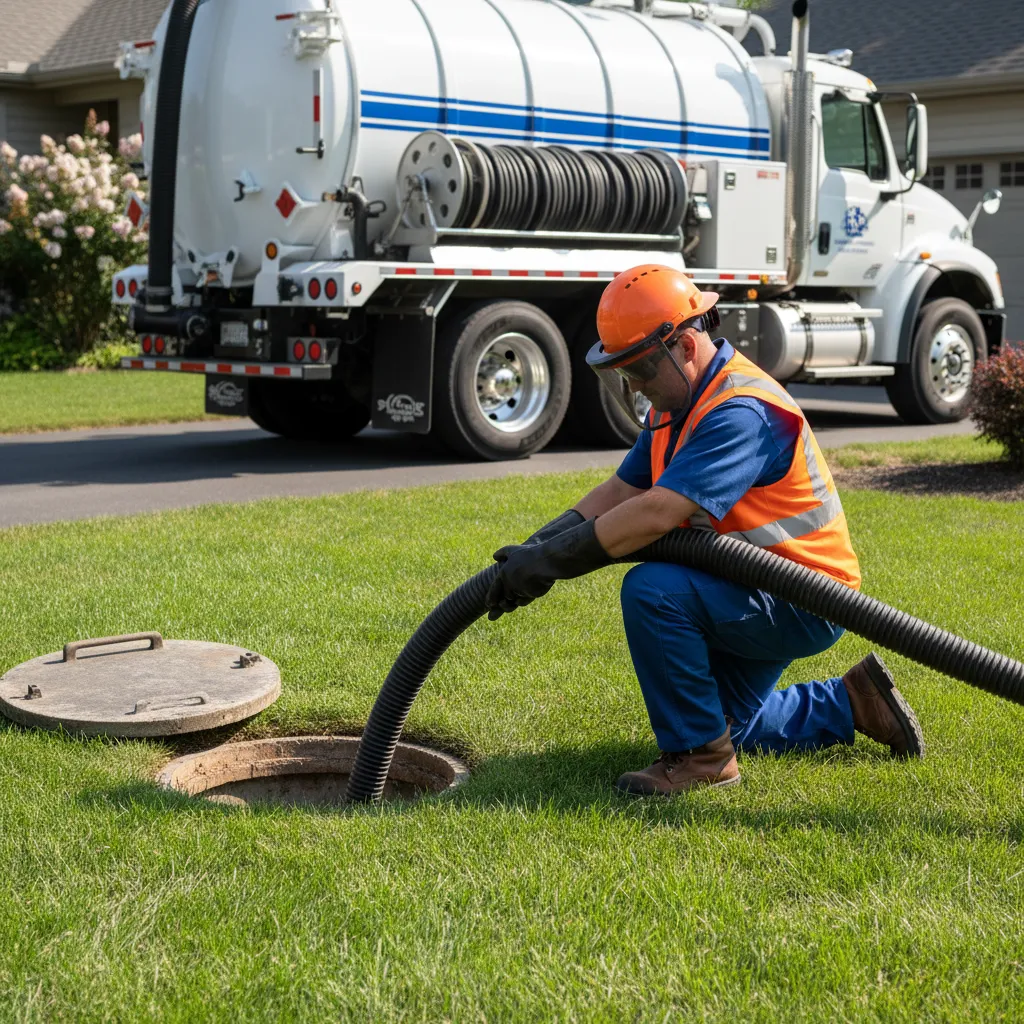 septic tank pumping square