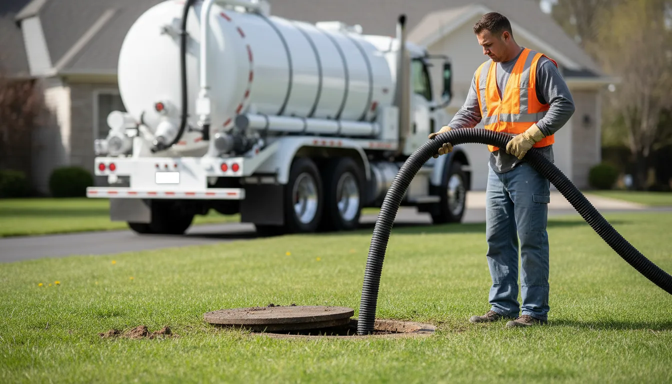 septic tank pumping wide
